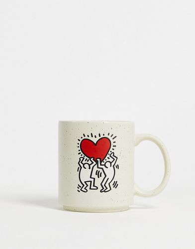 X Keith Haring - Mug avec motif caur - Typo - Modalova