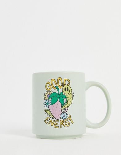 Mug à inscription Good Energy » - Typo - Modalova