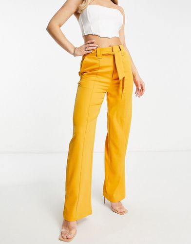 Pantalon ceinturé à taille haute - Mangue - Unique21 - Modalova
