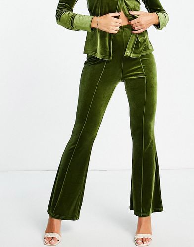 Pantalon d'ensemble large en velours - Chartreuse - Urban Threads - Modalova