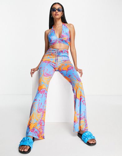 Pantalon large d'ensemble à imprimé tourbillon - Urban Threads - Modalova