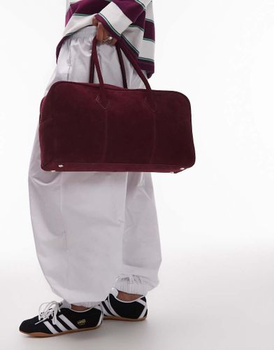 Sac de bowling en daim - Bordeaux - Urbancode - Modalova