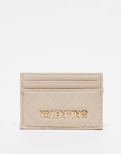 Valentino - Nur Re - Porte-cartes matelassé - Écru - Valentino Bags - Modalova