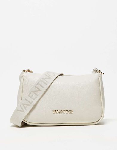 Valentino - Never - Sac porté épaule avec sangles amovibles en toile - Écru - Valentino Bags - Modalova