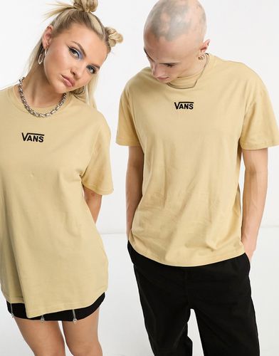 T-shirt unisexe à épaules tombantes et logo centré - Sable - Vans - Modalova