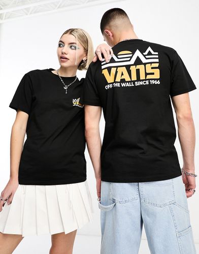 T-shirt unisexe avec imprimé montagne au dos - Vans - Modalova