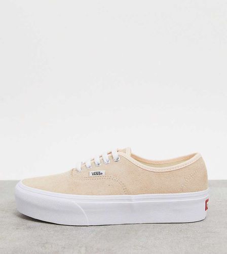 Authentic - Baskets en daim à semelle plateforme - Beige - Exclusivité ASOS - Vans - Modalova