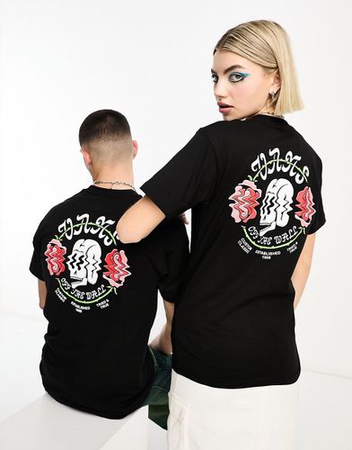 Shakn - T-shirt unisexe avec imprimé tête de mort au dos - Noir - Vans - Modalova