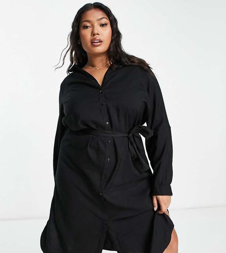 Robe chemise mi-longue - Vero Moda Curve - Modalova