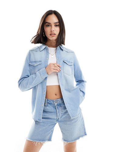 Chemise en jean à poches - clair - Vero Moda - Modalova
