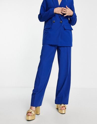 Pantalon large ajusté de costume - de cobalt - Vero Moda - Modalova