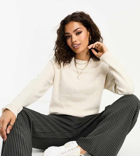 Pull à col rond - Crème - Vero Moda Petite - Modalova