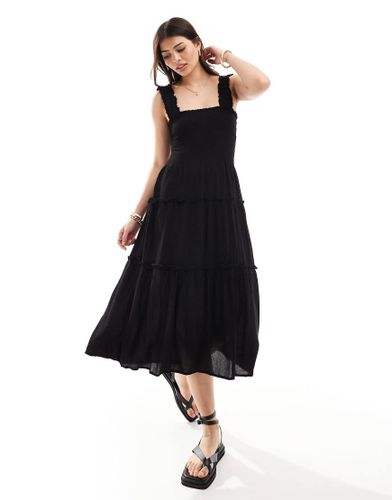 Robe caraco froncée mi-longue - Vero Moda - Modalova