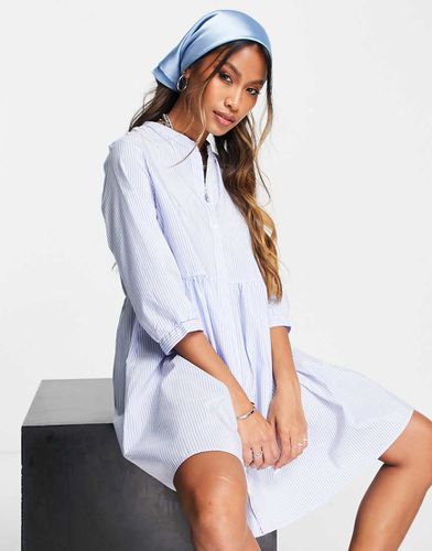 Robe chemise courte à rayures - Vero Moda - Modalova