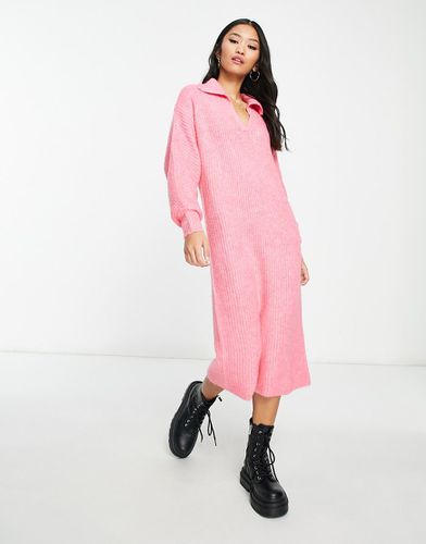 Robe longue en maille avec col - Vero Moda - Modalova