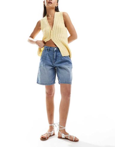 Short en jean coupe boyfriend - clair - Vero Moda - Modalova