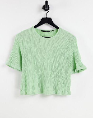 Vero Moda - T-shirt texturé - Vert - Vero Moda - Modalova