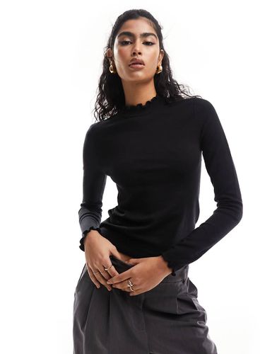 Top en maille à bords ondulés - Vero Moda - Modalova