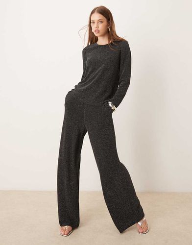 Pantalon scintillant taille haute d'ensemble - Vila - Modalova