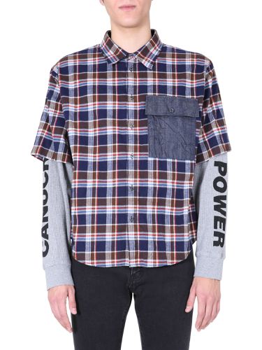 Dsquared shirt with double sleeves - dsquared - Modalova
