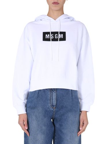 Msgm regular fit sweatshirt - msgm - Modalova