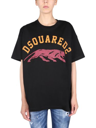 Dsquared crew neck t-shirt - dsquared - Modalova