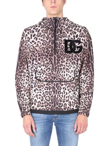 Jacket with leopard print - dolce & gabbana - Modalova