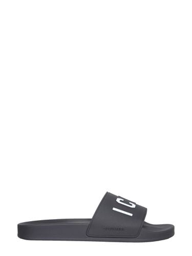 Dsquared rubber slide sandals - dsquared - Modalova