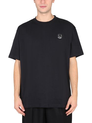 Oversized logo t-shirt - fred perry x raf simons - Modalova