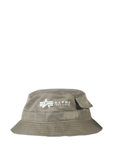 Logo print bucket hat - alpha industries - Modalova