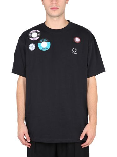 Oversized t-shirt with patch - fred perry x raf simons - Modalova