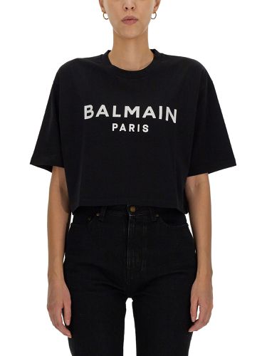 Balmain cropped t-shirt - balmain - Modalova