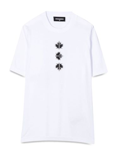 T-shirt logo on the back and front leaves - dsquared - Modalova