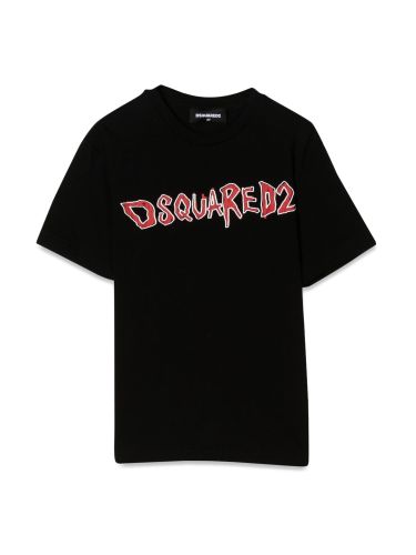 Dsquared front logo t-shirt - dsquared - Modalova