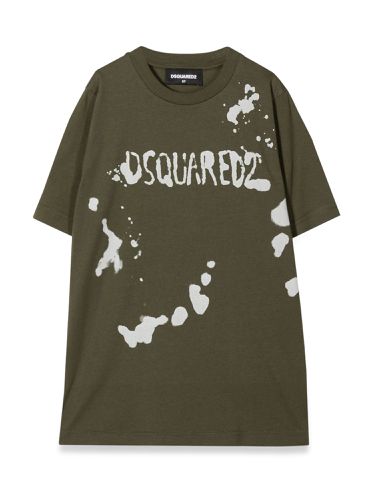 Dsquared t-shirt logo and spots - dsquared - Modalova