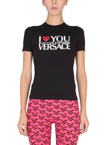 Versace t-shirt "i ♡ you but..." - versace - Modalova