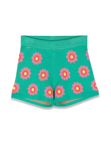 Knitted flower shorts - stella mccartney - Modalova