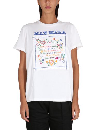 Max mara t-shirt with embroidery - max mara - Modalova