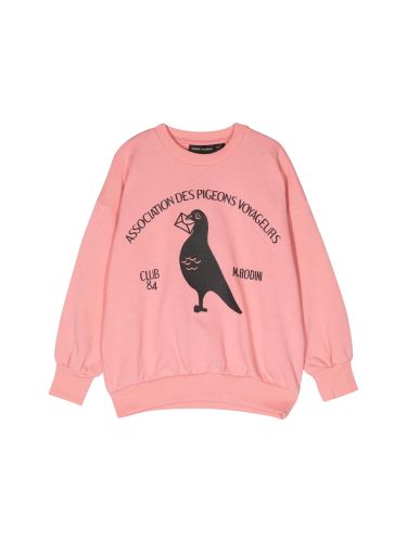 Pigeons chenille crewneck sweatshirt - mini rodini - Modalova