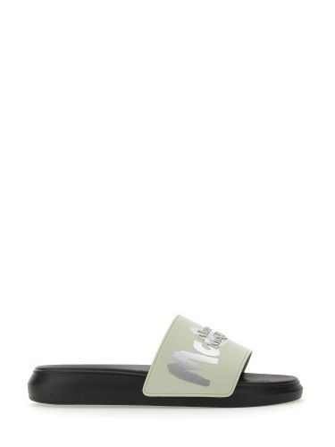 Graffiti logo sandals - alexander mcqueen - Modalova