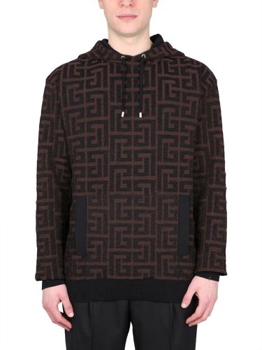 Sweatshirt with maxi monogram - balmain - Modalova