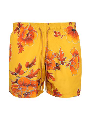 Boxer swimsuit with maxi floral print - etro - Modalova