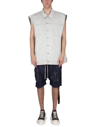 Rick owens drkshdw denim vest - rick owens drkshdw - Modalova