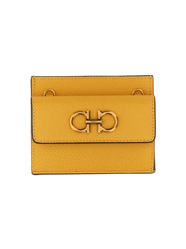Wallet with shoulder strap - ferragamo - Modalova
