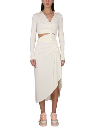 Off-white dress with ruffles - off-white - Modalova