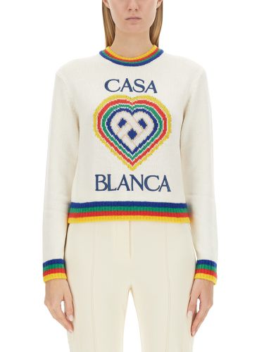 Casablanca jersey with logo - casablanca - Modalova