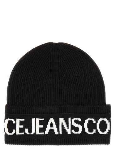 Beanie hat with logo - versace jeans couture - Modalova