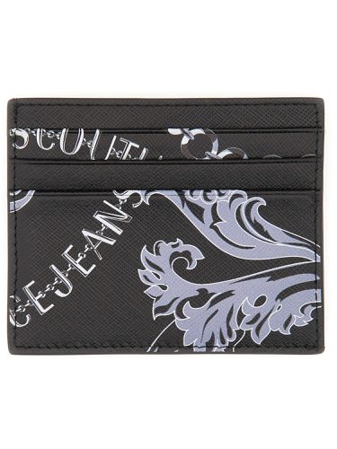 Leather card holder - versace jeans couture - Modalova