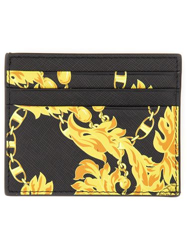 Leather card holder - versace jeans couture - Modalova