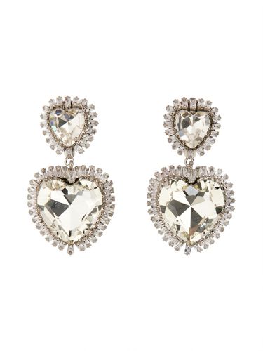 Alessandra rich heart earrings - alessandra rich - Modalova